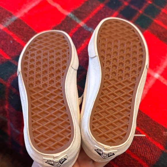 Vans Kids Glittery White Sneakers - Picture 8 of 9